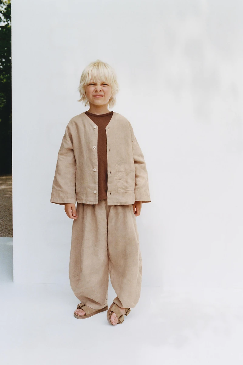 100% LINEN OVERSHIRT