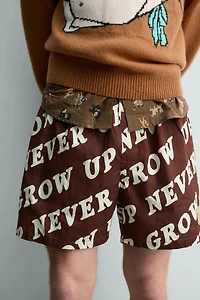 PETER PAN TEXT BOXER SHORTS HARRY LAMBERT FOR ZARA X DISNEY