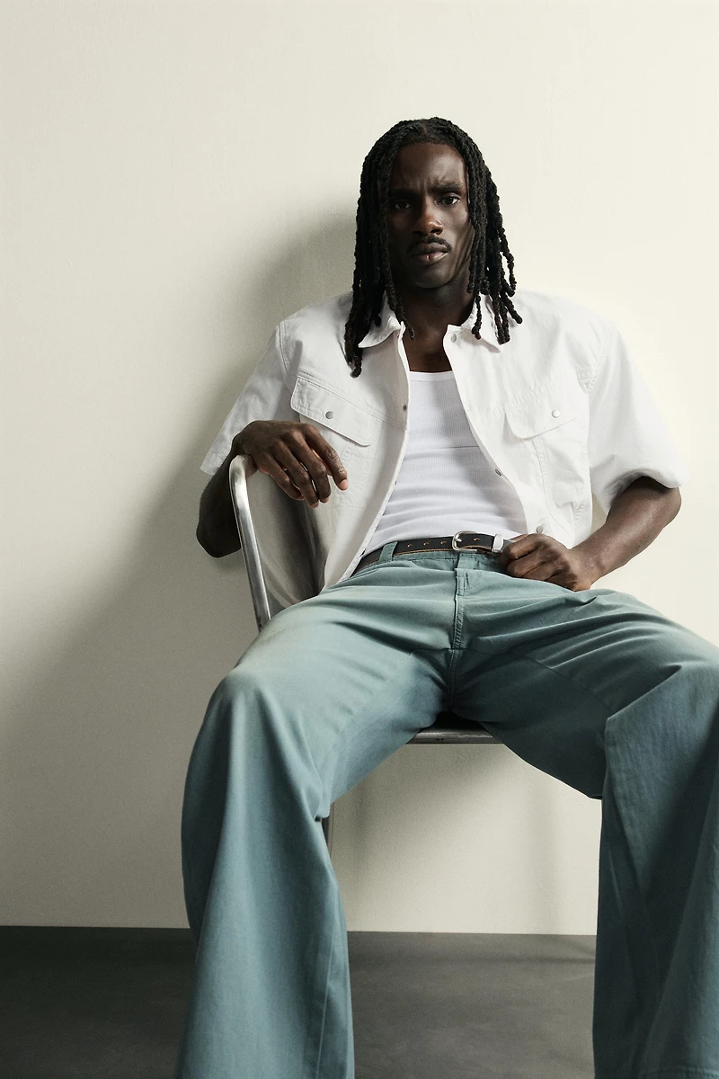 DENIM CHINO PANTS