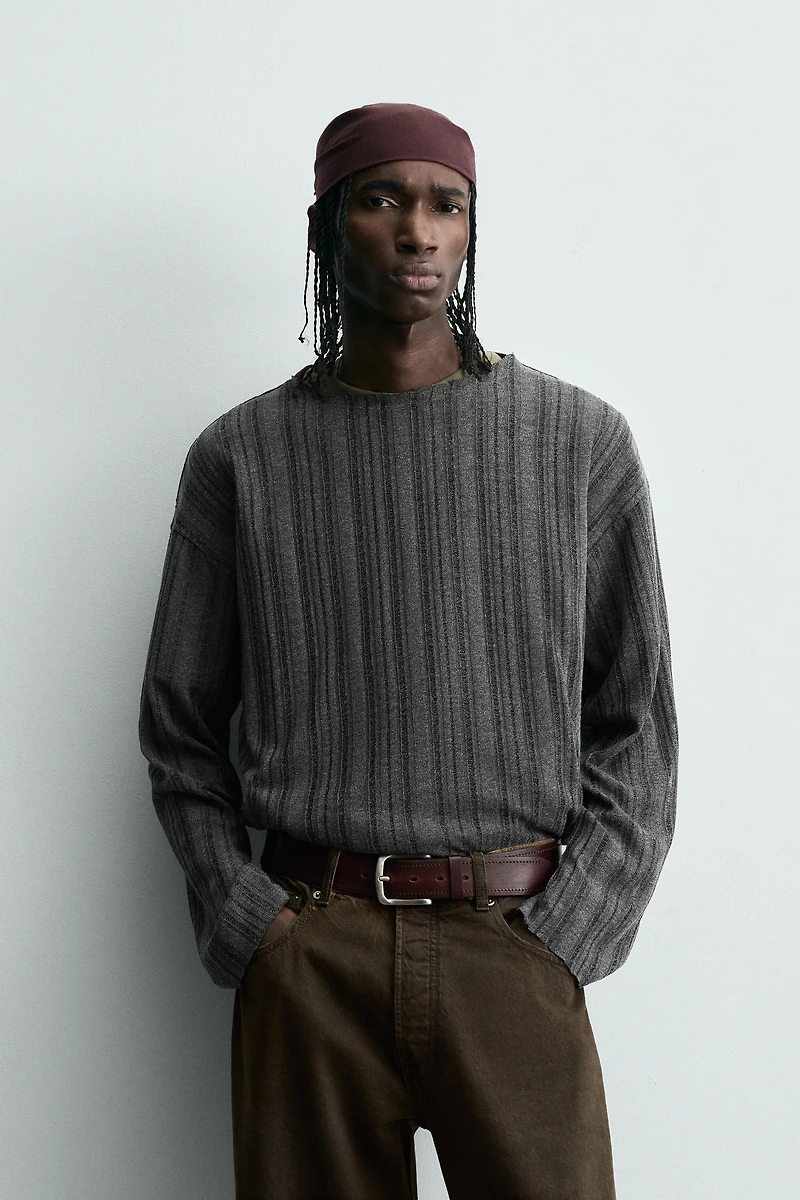 T-SHIRT EN MAILLE AJOURÉE