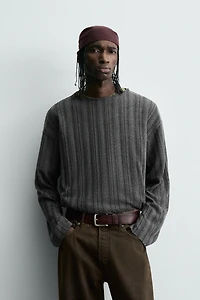 T-SHIRT EN MAILLE AJOURÉE