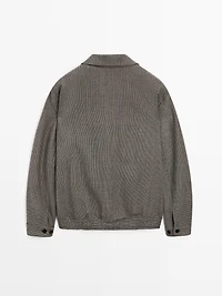 100% wool houndstooth jacket