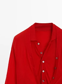 Cardigan multiposition 100 % laine - STUDIO