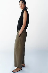 TAPERED PANTS WITH ELASTIC WAIST