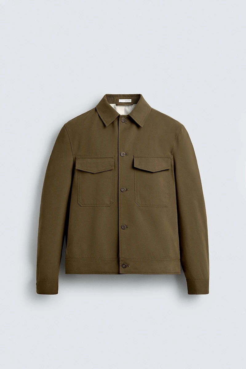 COTTON BLEND TECHNICAL JACKET