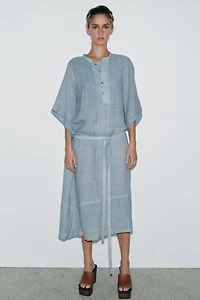 LIMITED EDITION LINEN SHIRT DRESS