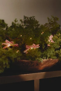 CHRISTMAS LIGHT AND RIBBON GARLAND