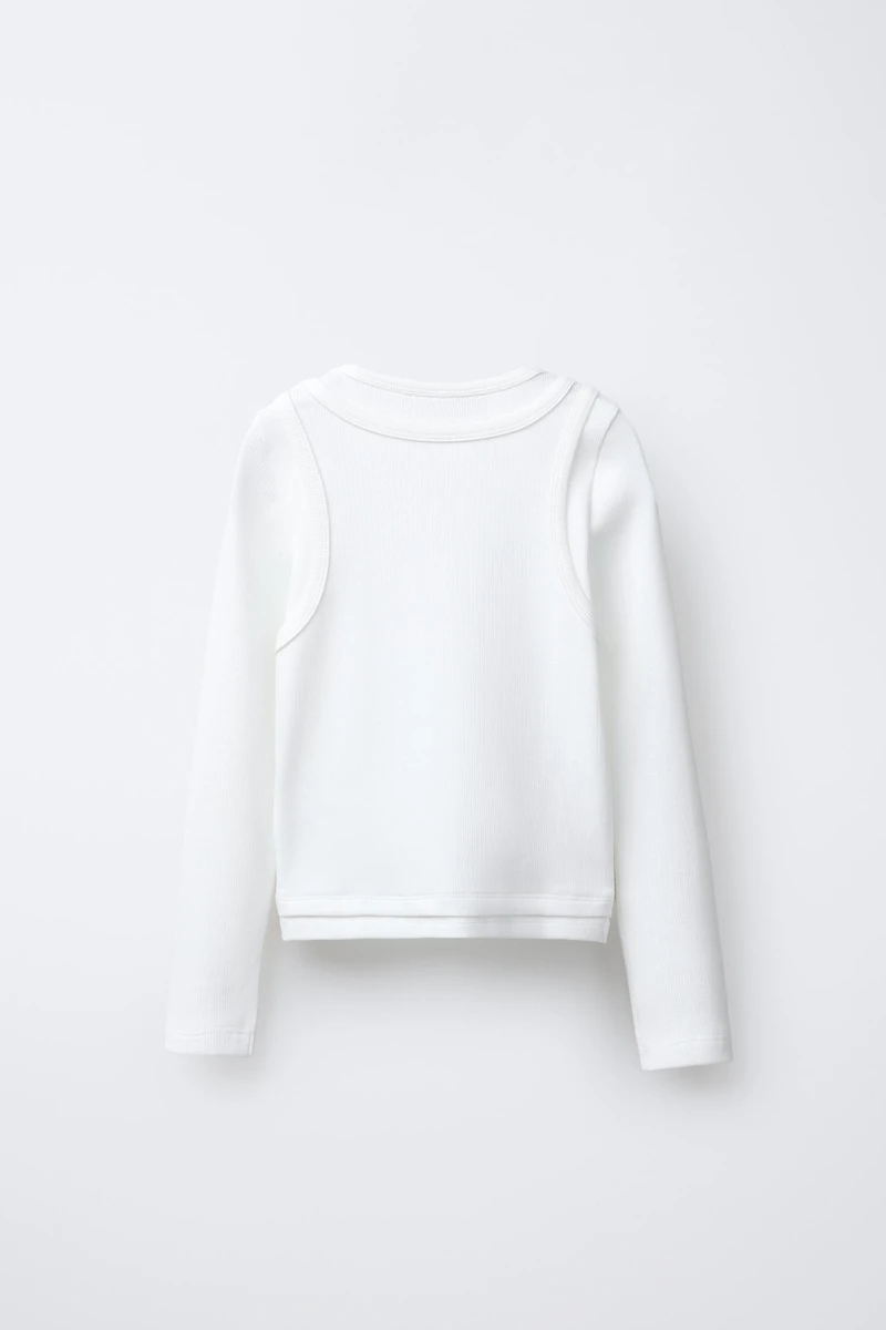 CHAMPION ® X ZARA TEXT RIB T-SHIRT