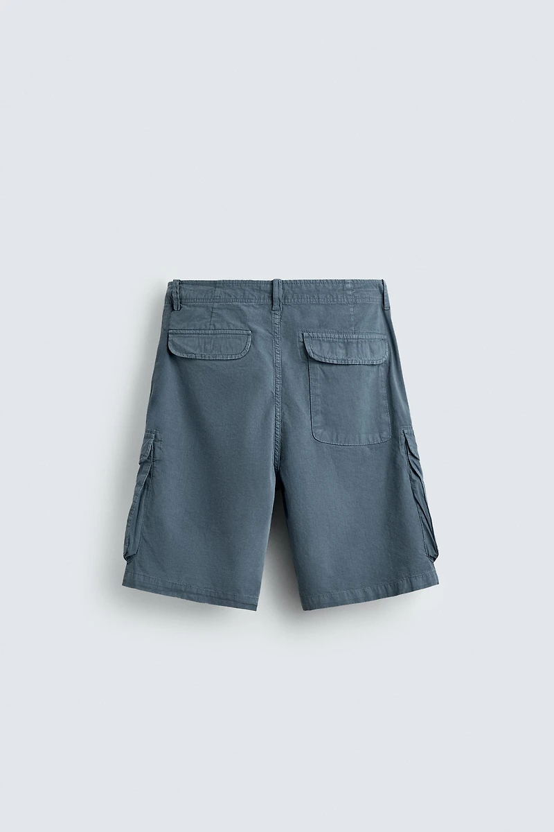 RELAXED FIT CARGO SHORTS