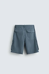 RELAXED FIT CARGO SHORTS