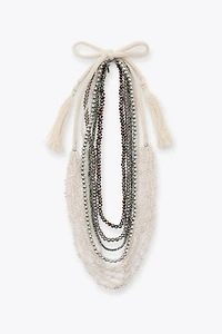 LOT DE 2 COLLIERS FANTAISIE PERLES