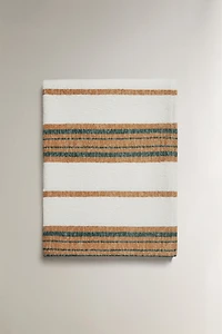 IRREGULAR STRIPED COTTON BLANKET