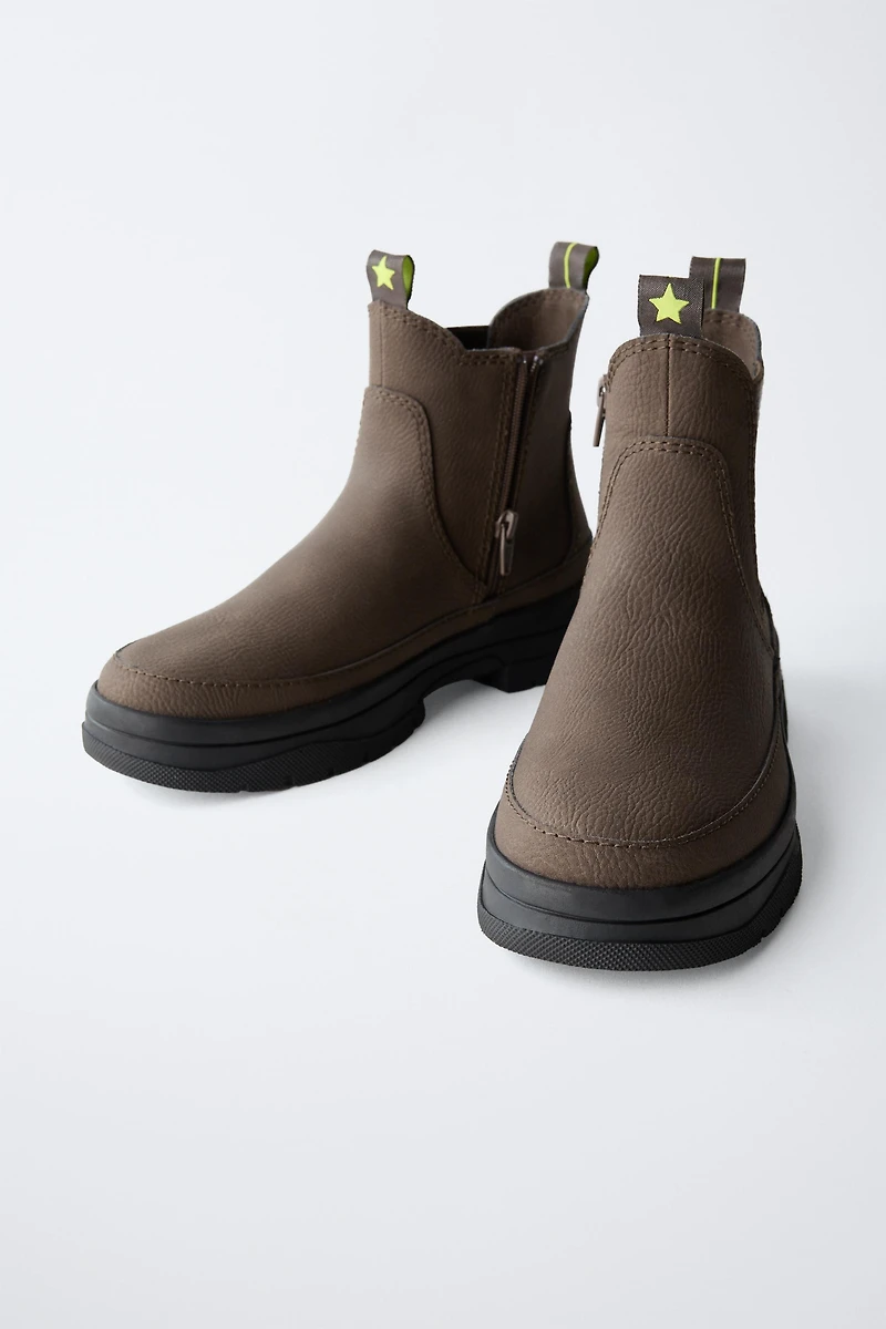 ANKLE BOOTS WITH PULL TABS