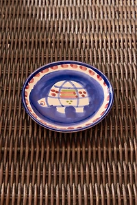 PAINTED CERAMIC SIDE PLATE