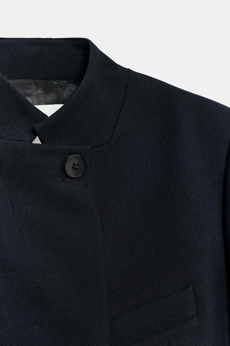 ZW COLLECTION CROPPED SHORT SLEEVE BLAZER
