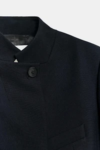 ZW COLLECTION CROPPED SHORT SLEEVE BLAZER