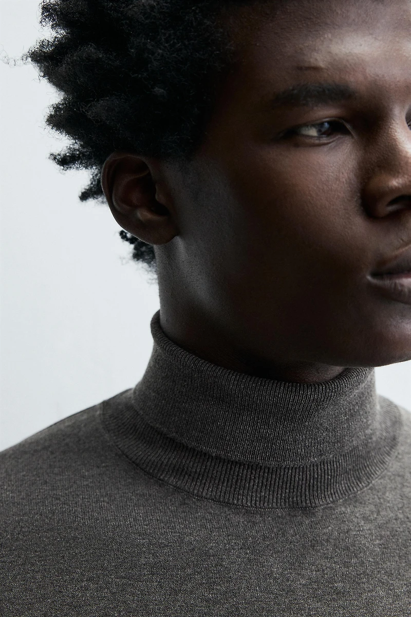 BASIC HIGH NECK SWEATER
