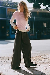 FLAP PLEATED PANTS