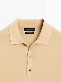Polo en maille à manches courtes
