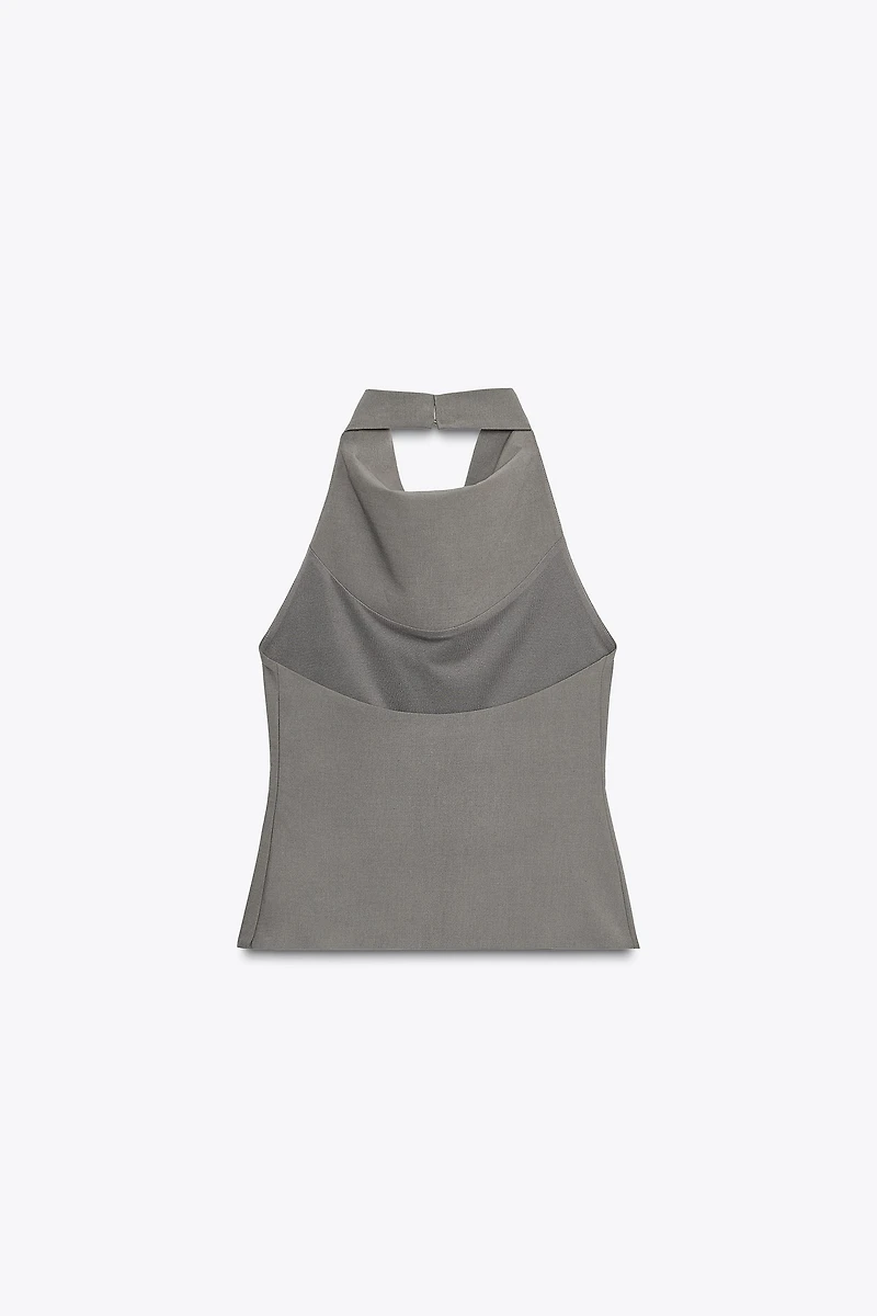 HALTER OPEN BACK TOP
