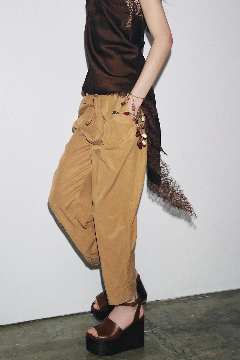 PANTALON DE JOGGING À JAMBES LARGES ZW COLLECTION