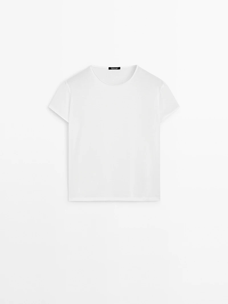 T-shirt fluide à manches courtes