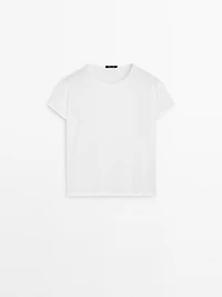 T-shirt fluide à manches courtes