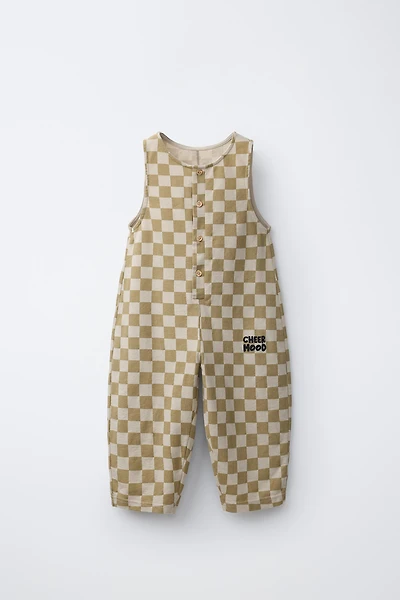SALOPETTE LONGUE À DAMIER