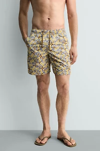 MAILLOT DE BAIN LONG À IMPRIMÉ FLEURI