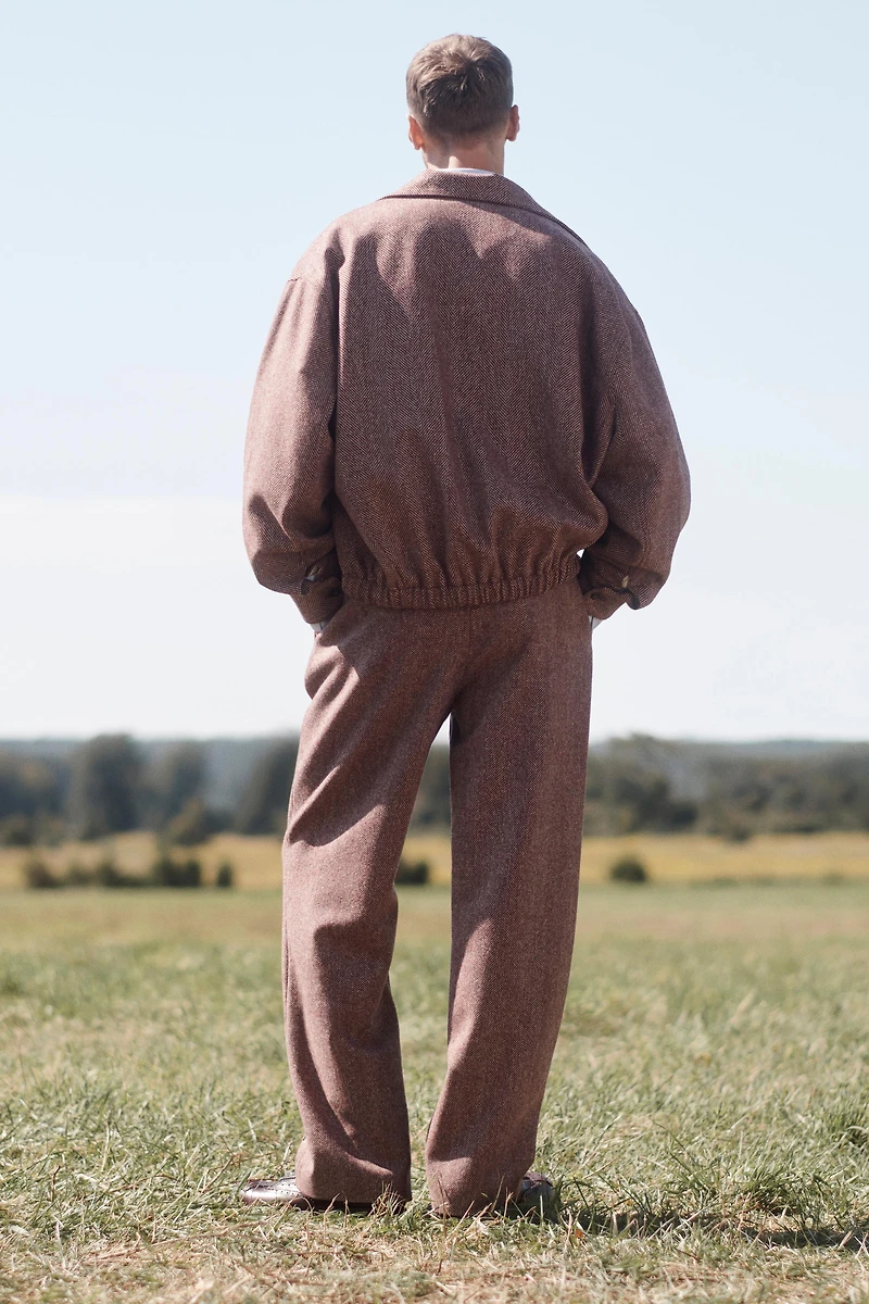 HERRINGBONE WOOL JACKET LIMITED EDITION