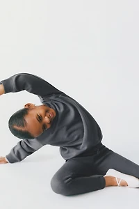 WAFFLE DETAIL SWEATSHIRT