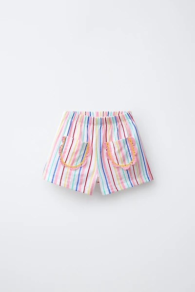 CROCHET POCKET SHORTS
