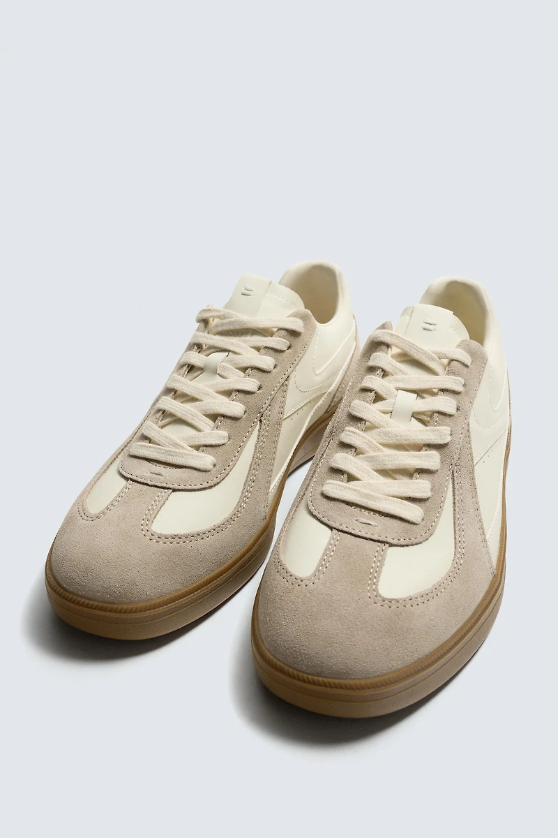 CONTRAST SOLE SNEAKERS