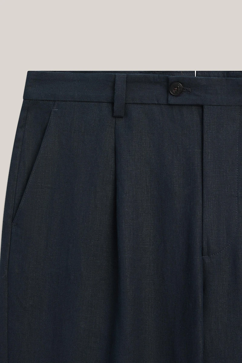 Total look darted linen trousers - LIMITED EDITION