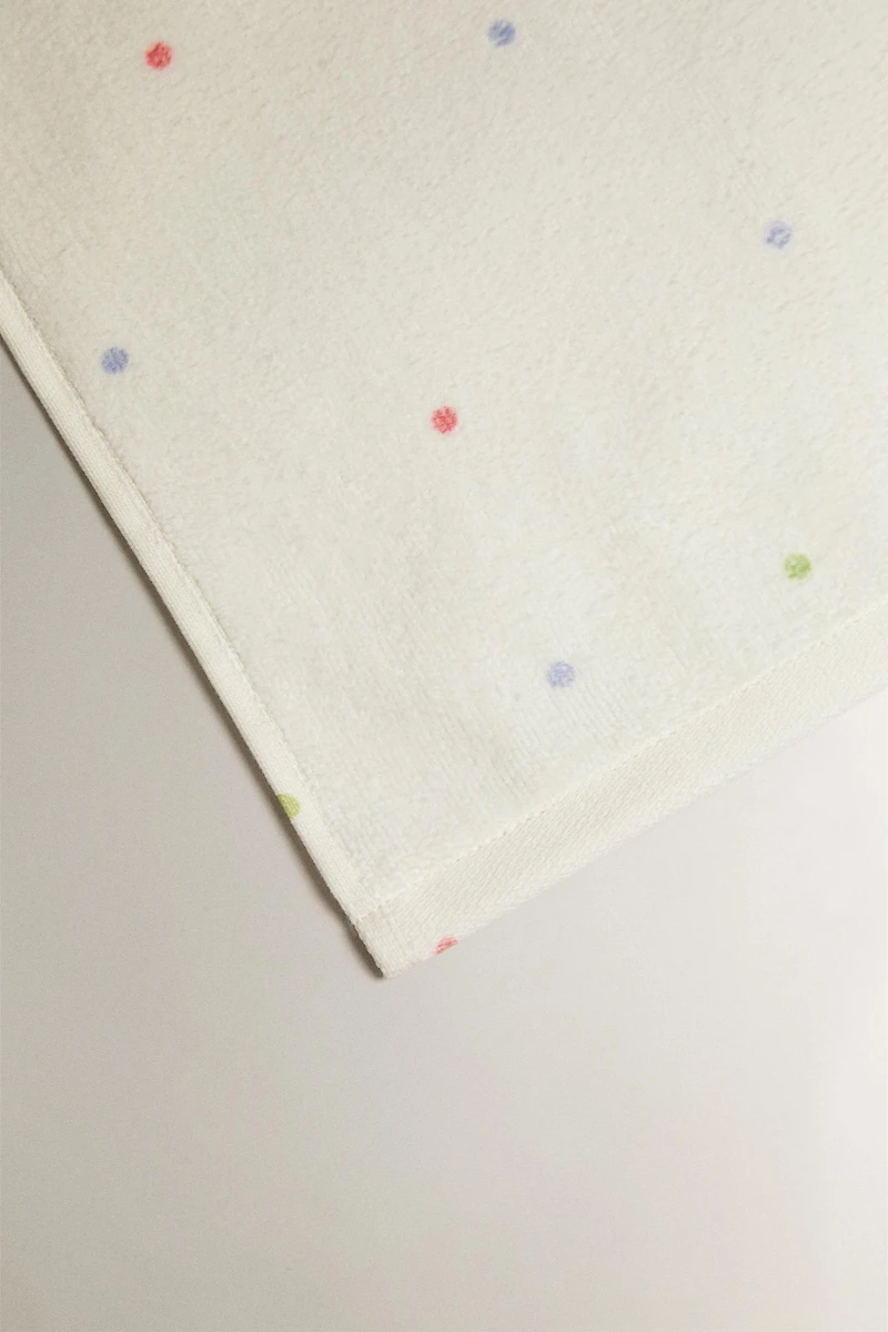 KIDS' VELOUR DOTTED TOWEL