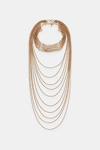 LOT DE 2 COLLIERS CHOKER CHAÎNES