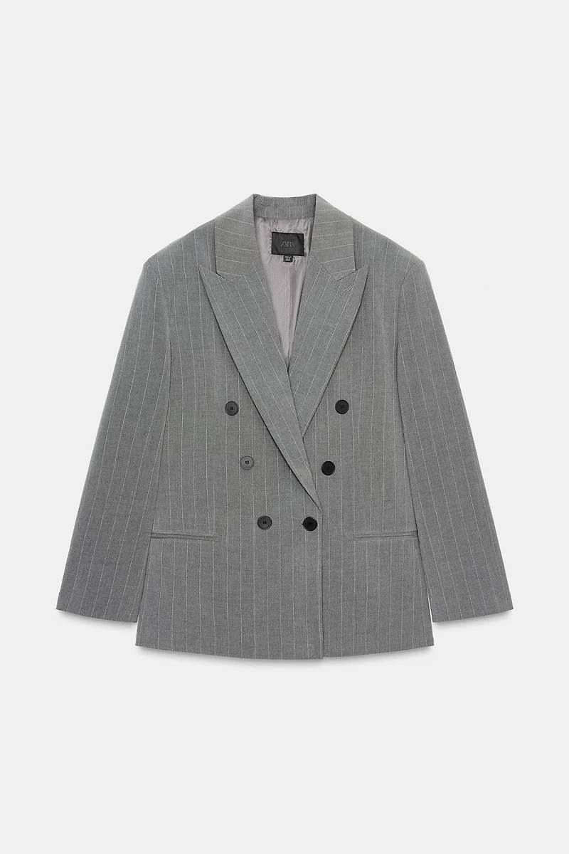 BLAZER OVERSIZE RAYURES BANQUIER