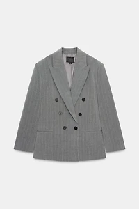 BLAZER OVERSIZE RAYURES BANQUIER