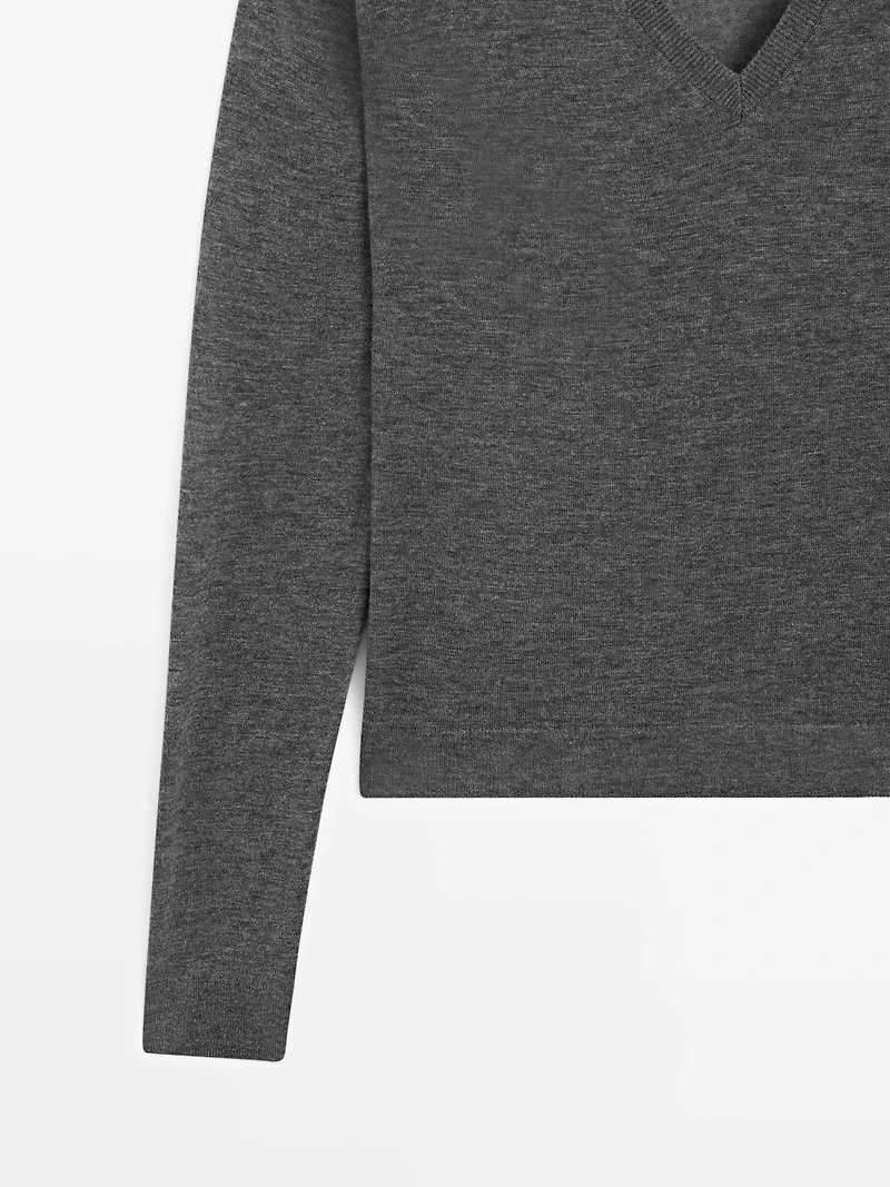 Pull en laine et soie
