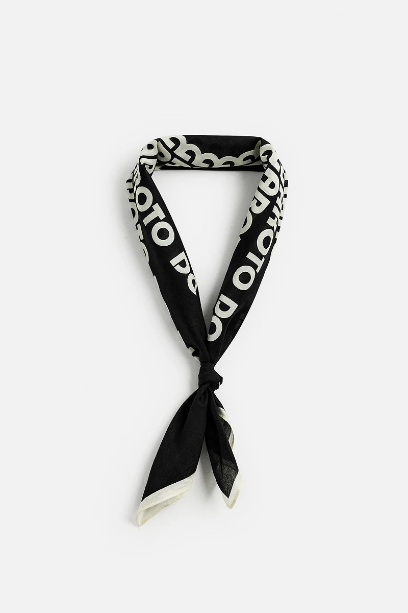 TEXT PRINT BANDANA