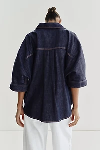 CHEMISE DENIM Z1975 À DÉCOR DORÉ