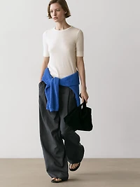 Pantalon de costume rayures tennis laine froide