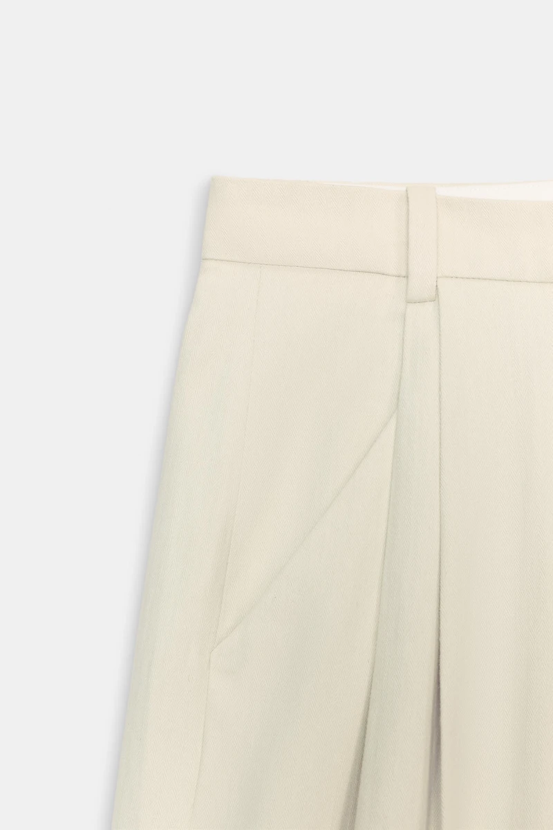 PLEATED LINEN PANTS ZW COLLECTION