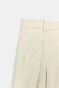 PLEATED LINEN PANTS ZW COLLECTION