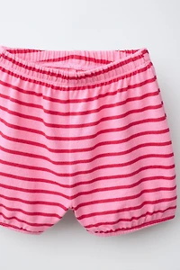 STRIPED T-SHIRT AND BLOOMER SET