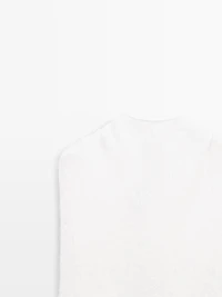 Hooded alpaca blend bib