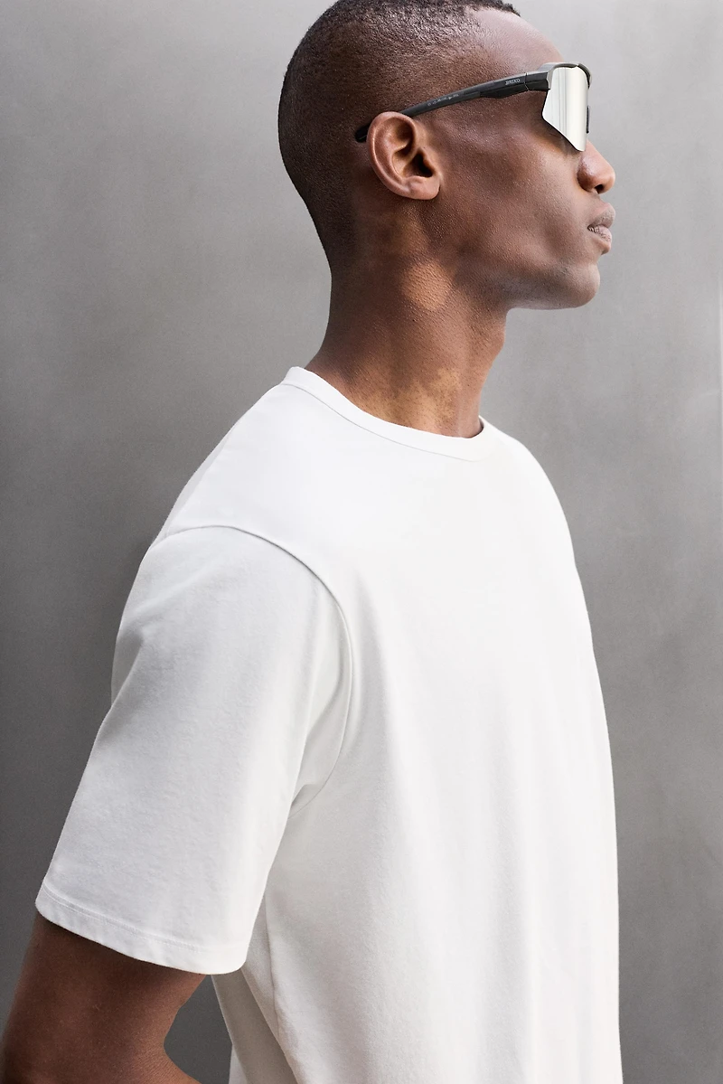 T-SHIRT TECHNIQUE MÉLANGE DE COTON