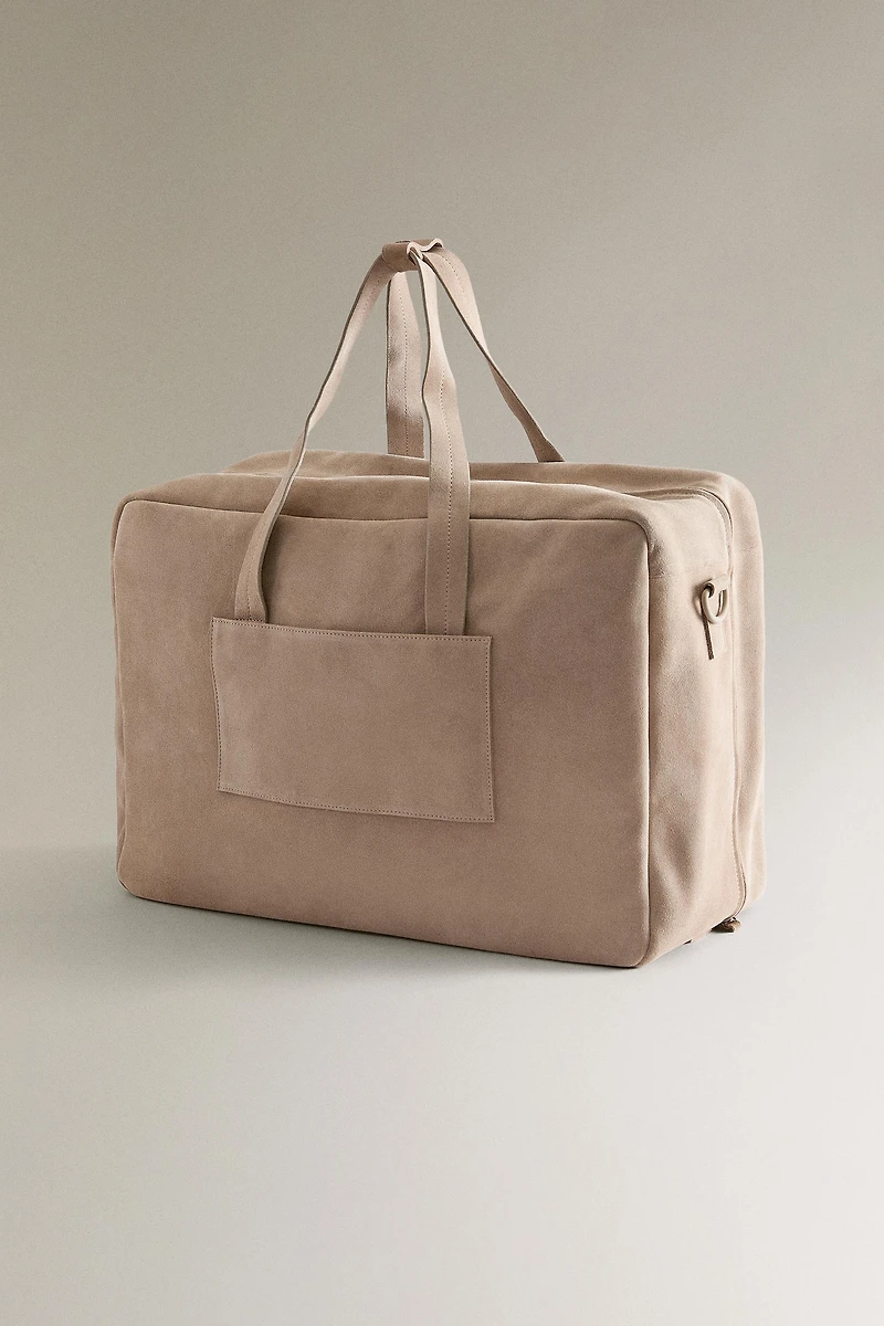 SAC DE VOYAGE CROÛTE DE CUIR