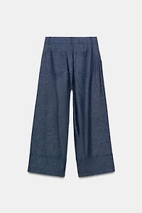 LINEN CULOTTE PANTS