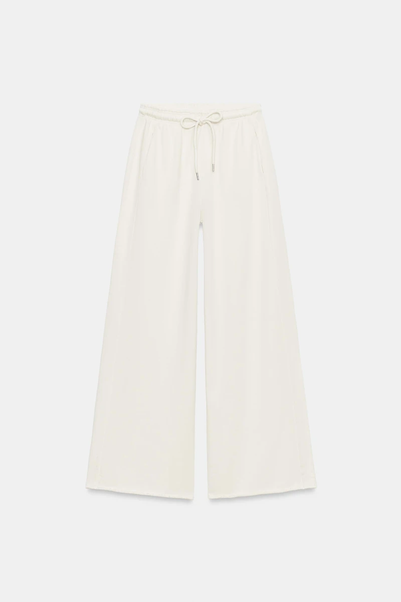 PANTALON LARGE EN MOLLETON